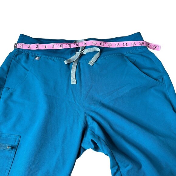 Figs Women's High Waisted Zamora Jogger Scrub Pants Pacific Blue PO:2134 Size M - Picture 6 of 10